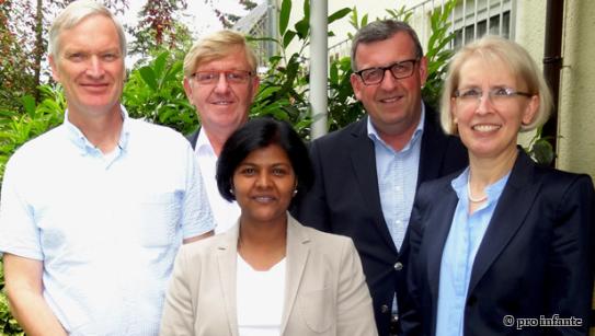 v.l.n.r.: Th. Mock, H. Schlaus, gnikedeiW .R, Dr. St. Wolf, sberK .S, M. Lohmann (fehlt)